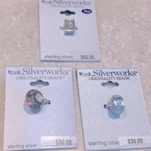 NWT  Silverworks Originality Beads (3 count),